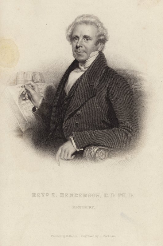 Reverendo Ebenezer Henderson de Henry Room