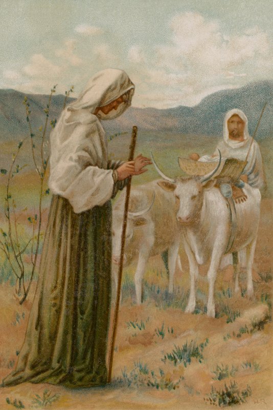 Hannah e Samuel (chromolitho) de Henry Ryland
