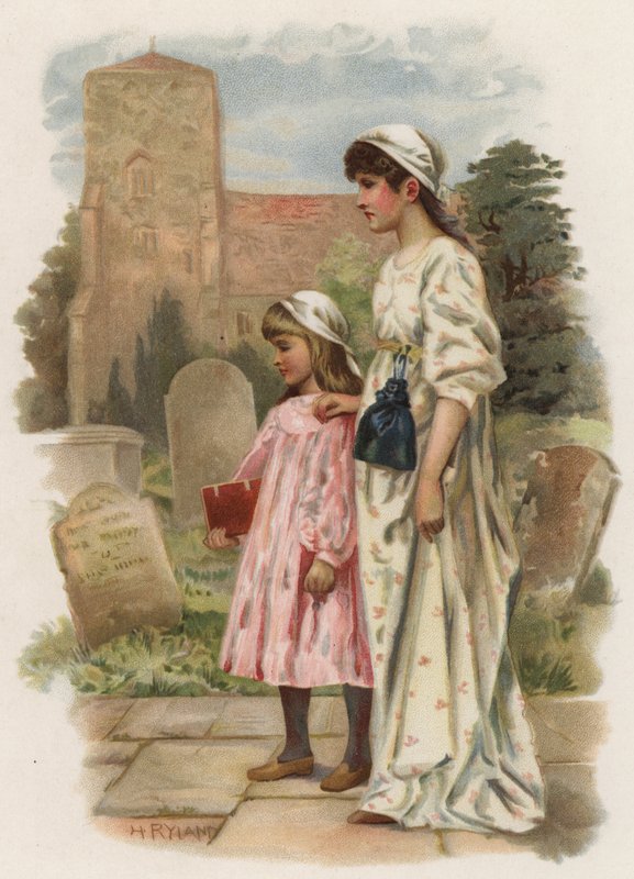 Sinos de Sabbath (cor litho) de Henry Ryland