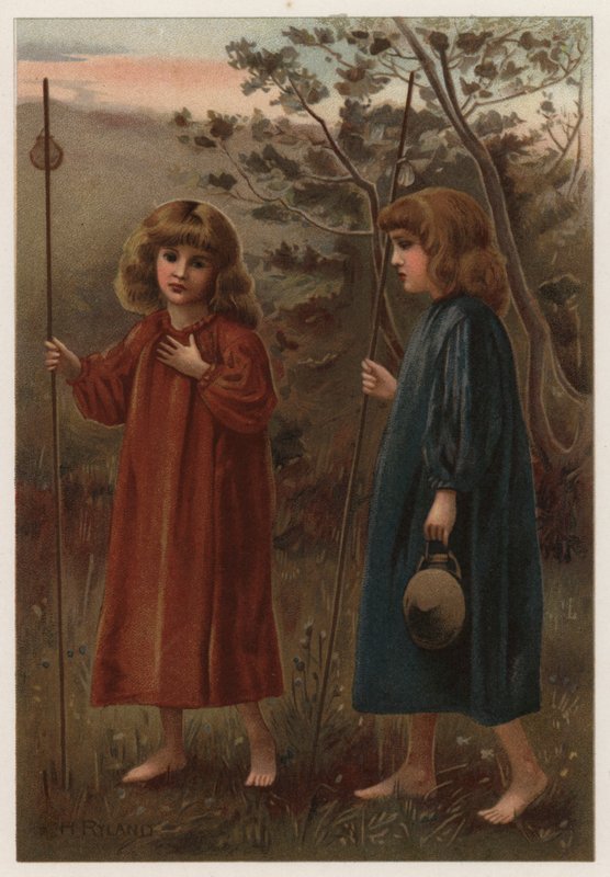 The Golden Shore (cor litho) de Henry Ryland