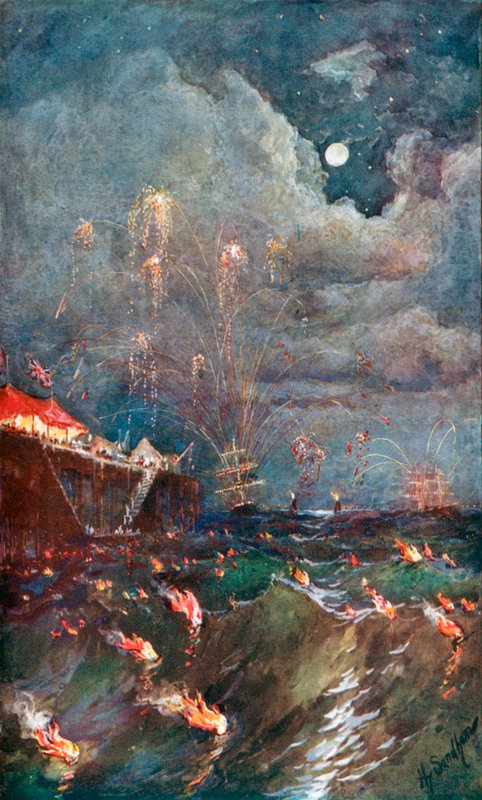 A iluminação do surf em Madras de Henry Sandham