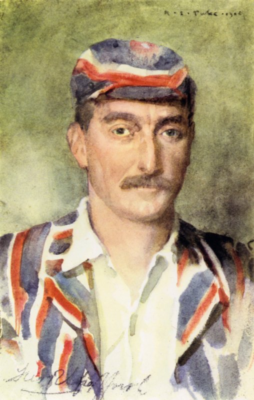 Frederick Robert "Fred" Spofforth, The Demon Bowler (cor litho) de Henry Scott Tuke