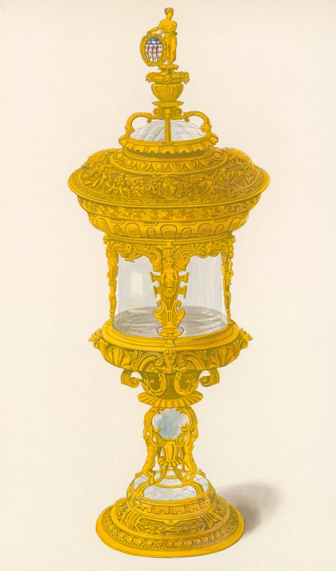 Taça, pertencente à Companhia de Ourivesaria, c 1558 de Henry Shaw