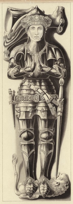 Efígie de Sir Richard Vernon de Henry Shaw