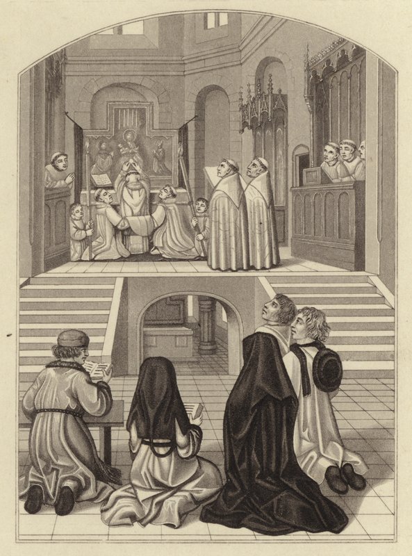 Elevação do Anfitrião, data cerca de 1500 de Henry Shaw