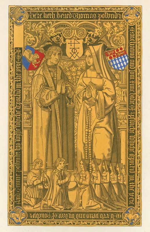 De um bronze, na igreja de St Mary Key Ipswich, 1525 de Henry Shaw