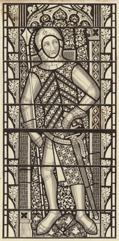 Gilbert de Clare, Conde de Clare, da Igreja da Abadia de Tewkesbury, cerca de 1340 de Henry Shaw