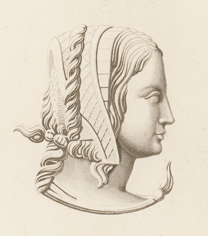Vestido de cabeça III, início do século XVI de Henry Shaw
