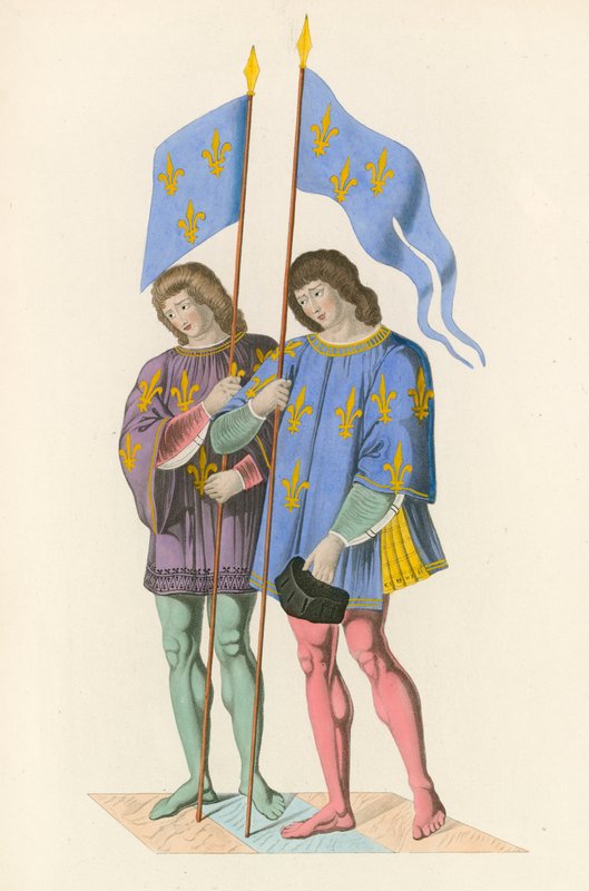 Arautos anunciam a morte de Carlos VI a seu Filho, c 1500 de Henry Shaw