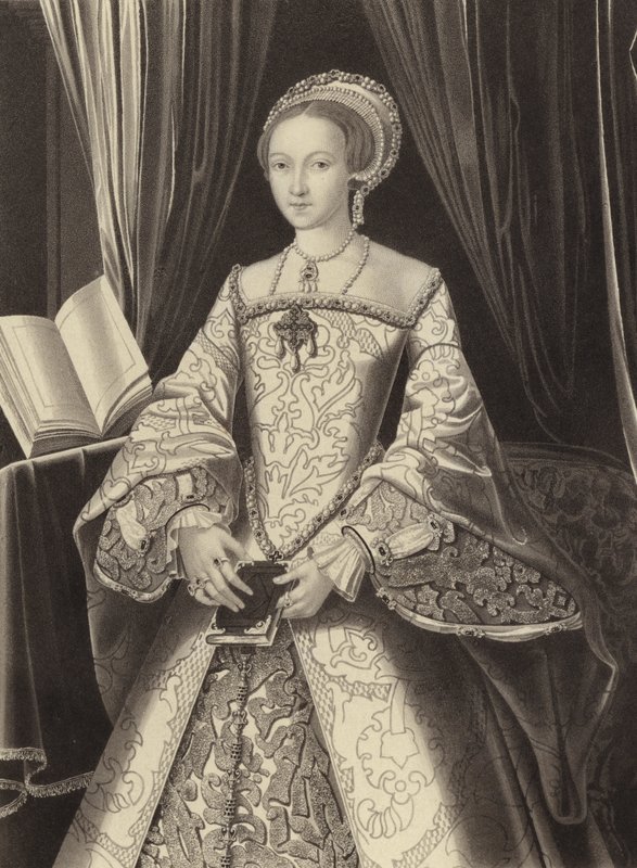 Princesa Elizabeth, a futura rainha Elizabeth I, c 1545 de Henry Shaw