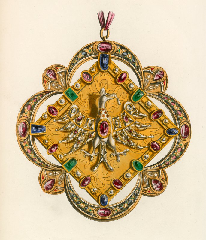 O fecho do imperador Carlos V, c 1530 de Henry Shaw