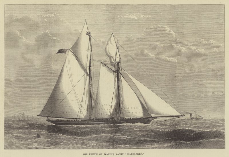 Yacht Hildegarde do Príncipe de Gales de Henry Spernon Tozer