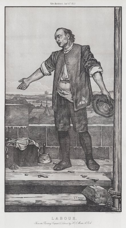 Trabalho (gravura) de Henry Stacey (after) Marks
