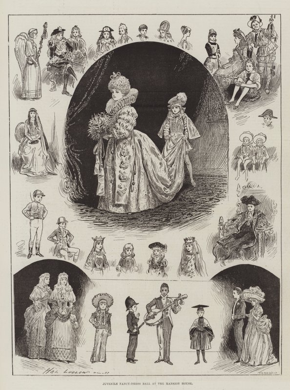 Juvenile Fancy-Dress Ball na casa da mansão de Henry Stephen Ludlow