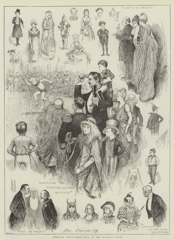 Juvenile Fancy-Dress Ball na casa da mansão de Henry Stephen Ludlow