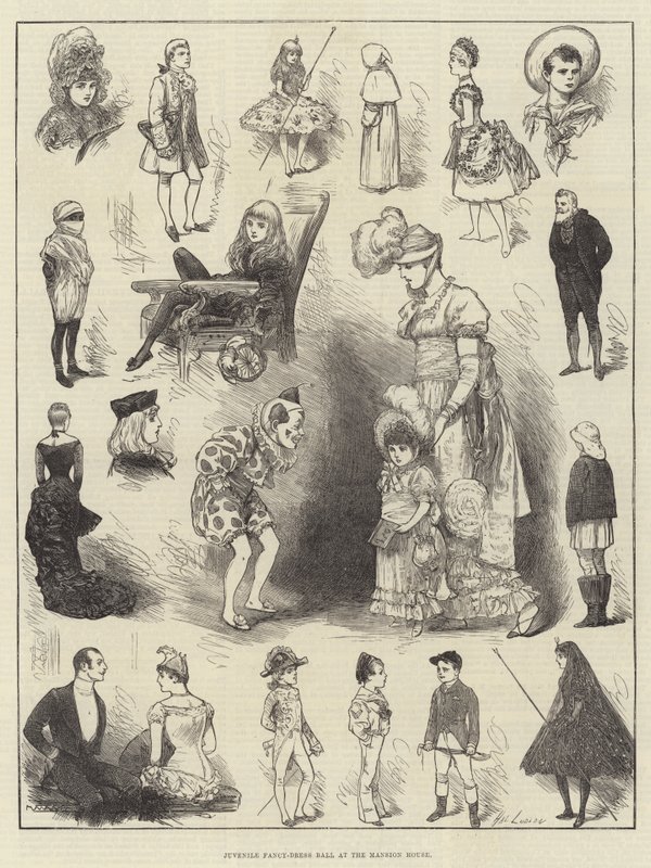 Juvenile Fancy-Dress Ball na casa da mansão de Henry Stephen Ludlow