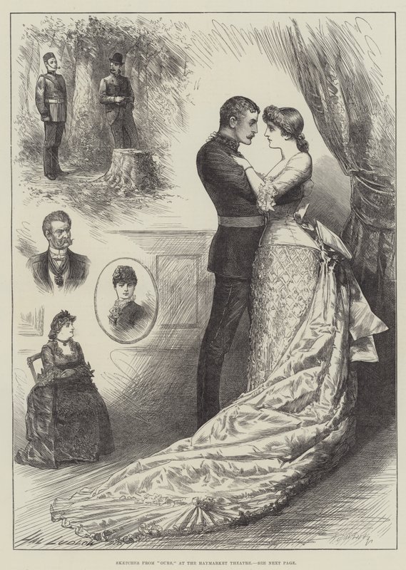 Esboços de nosso, no Haymarket Theatre de Henry Stephen Ludlow