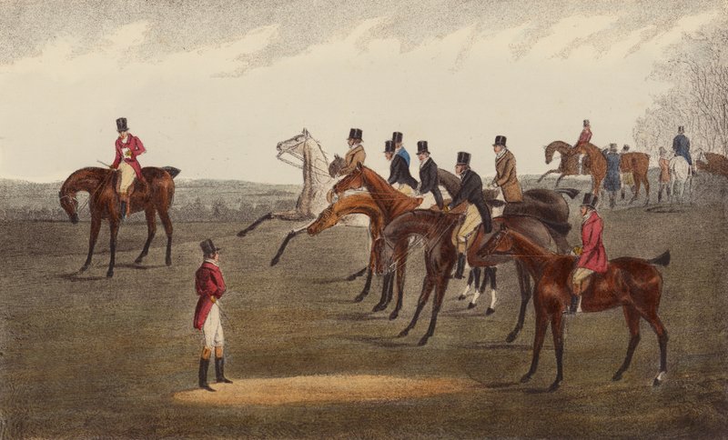 The Start, Grand Leicester Steeple-Chase de Henry Thomas (after) Alken