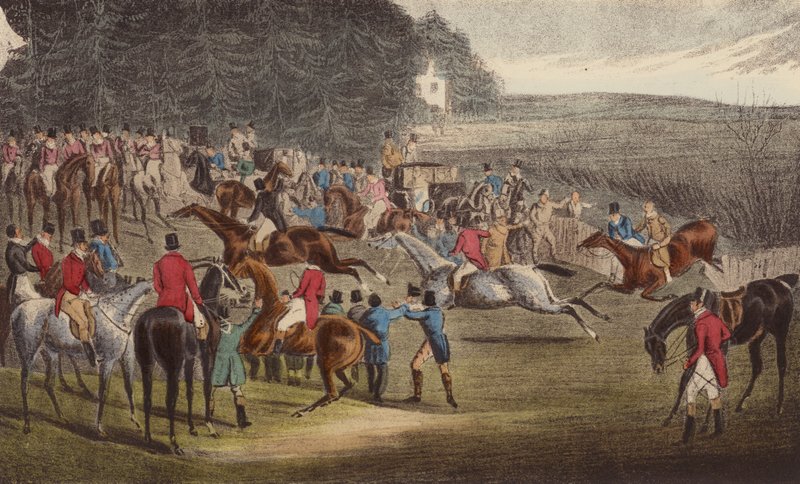 O Posto Vencedor, Grand Leicester Steeple-Chase de Henry Thomas (after) Alken