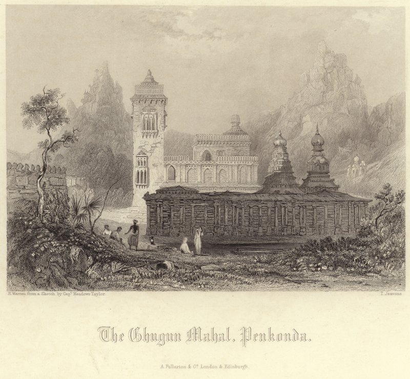 Chugun Mahal em Penukonda de Henry Warren