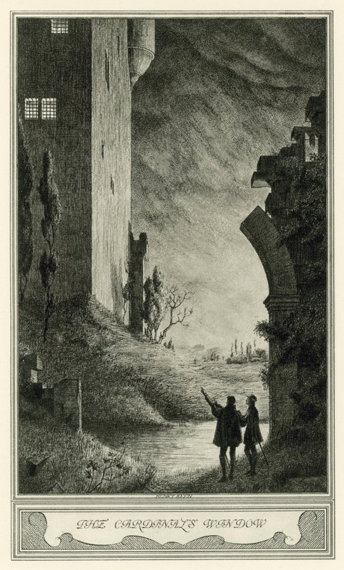 A Duquesa de Malfi, de John Webster: A Janela do Cardeal (litho) de Henry Weston Keen