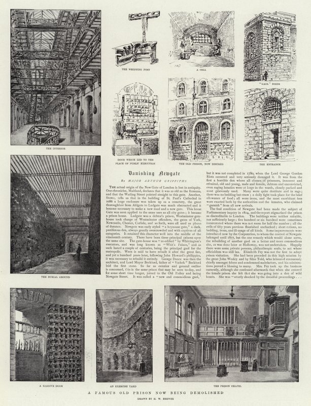 Uma famosa antiga prisão agora sendo demolida de Henry William Brewer
