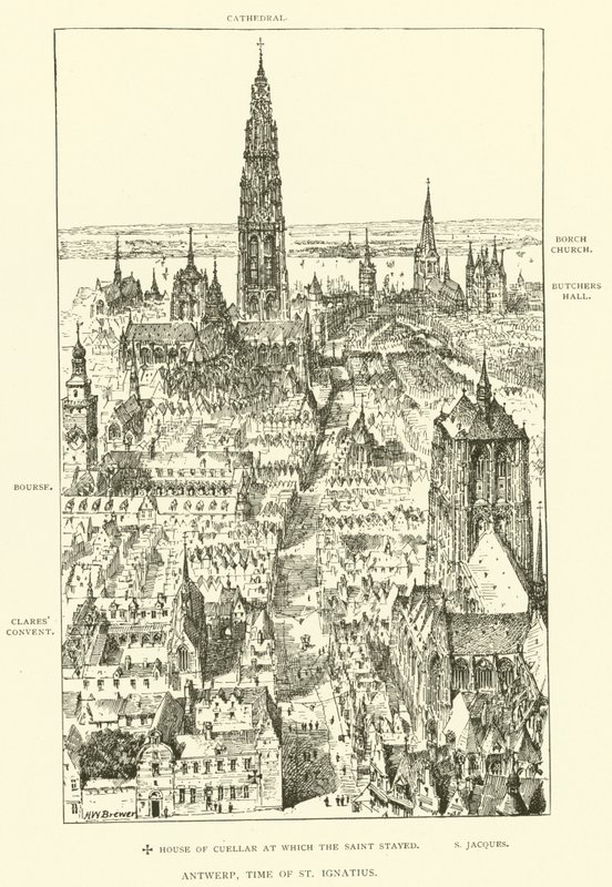 Antuérpia, tempo de Santo Inácio (gravura) de Henry William Brewer