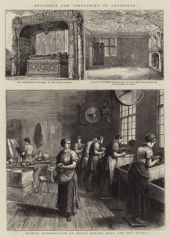 Edifícios e indústrias de Sheffield de Henry William Brewer