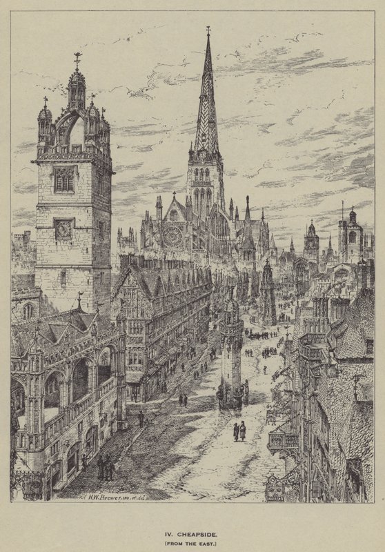 Cheapside, do Oriente de Henry William Brewer