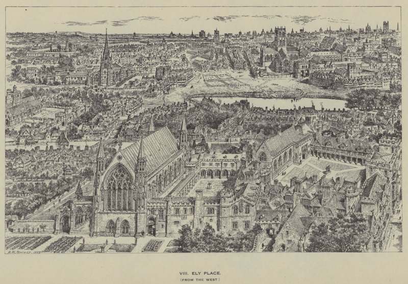 Ely Place, do oeste de Henry William Brewer