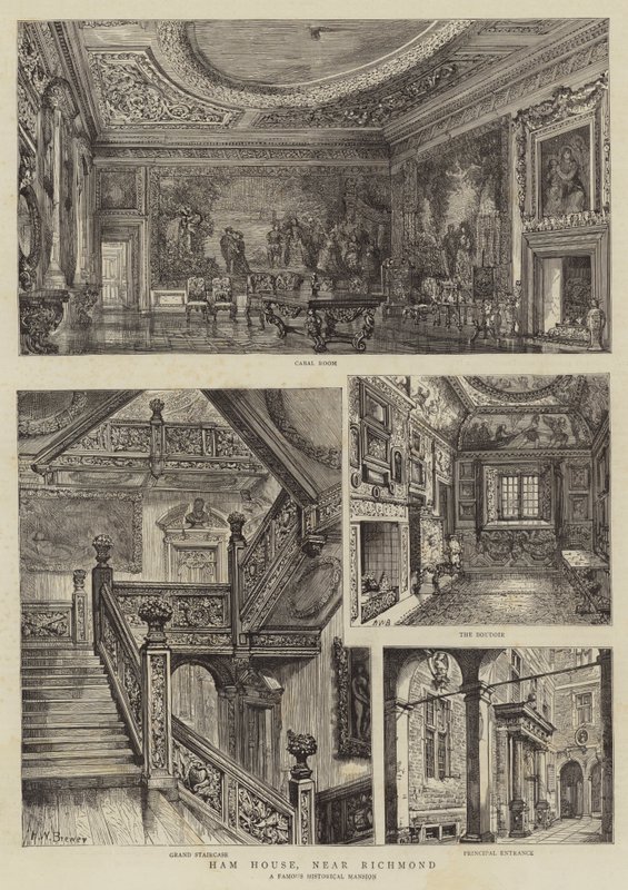 Ham House, perto de Richmond de Henry William Brewer