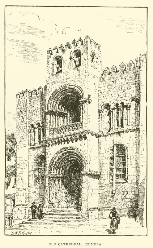 Sé Velha, Coimbra (gravura) de Henry William Brewer