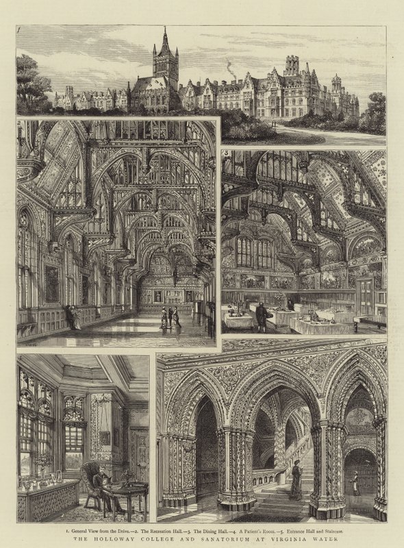 O Holloway College e Sanatorium na Virginia Water de Henry William Brewer
