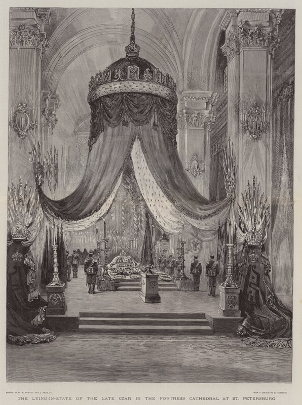 O estado mentiroso do czar tardio na fortaleza de São Petersburgo de Henry William Brewer