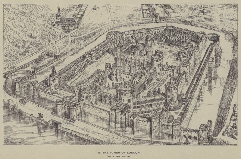 A Torre de Londres, do Sul de Henry William Brewer