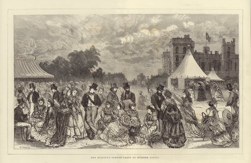 Festa de jardim de sua majestade no Castelo de Windsor de Henry Woods
