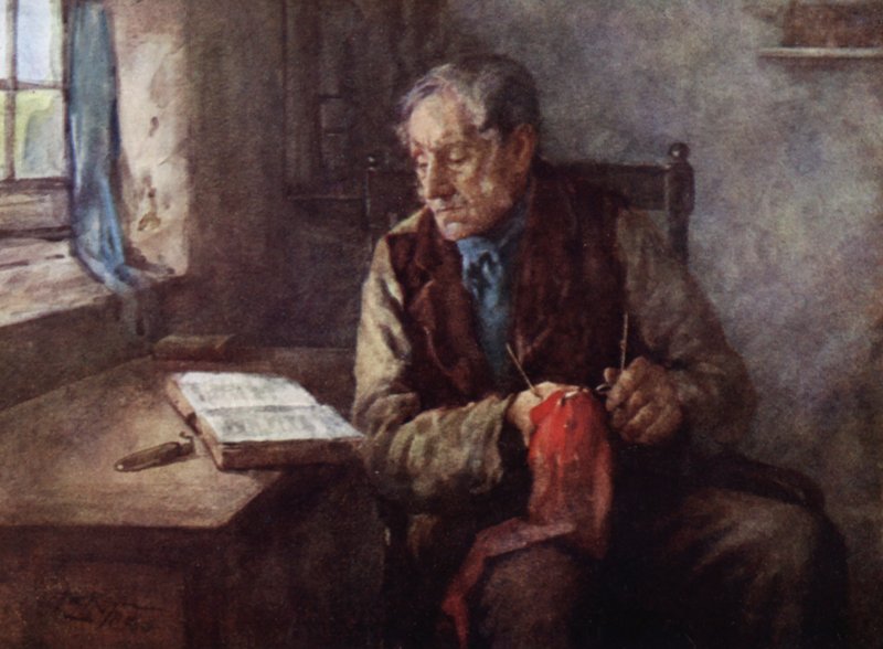 Anais da Paróquia: Sabbath Morning (cor litho) de Henry Wright Kerr