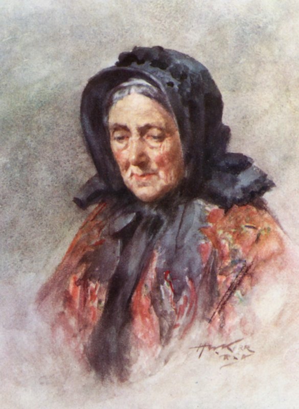 Anais da Paróquia: A Esposa do Ancião (cor litho) de Henry Wright Kerr