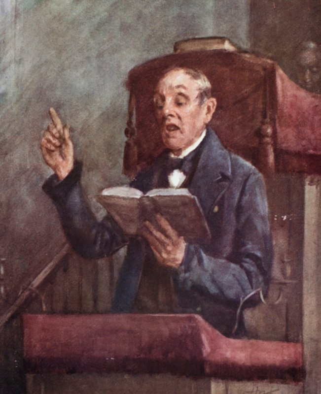Anais da Paróquia: O Precentor (lito a cores) de Henry Wright Kerr