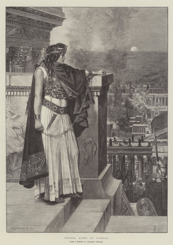 Zenobia, rainha de Palmyra de Herbert Gustave Schmalz