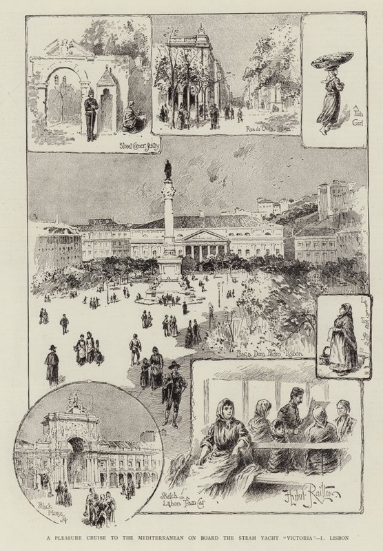 Um cruzeiro de prazer ao Mediterrâneo a bordo do iate a vapor Victoria, I, Lisboa de Herbert Railton