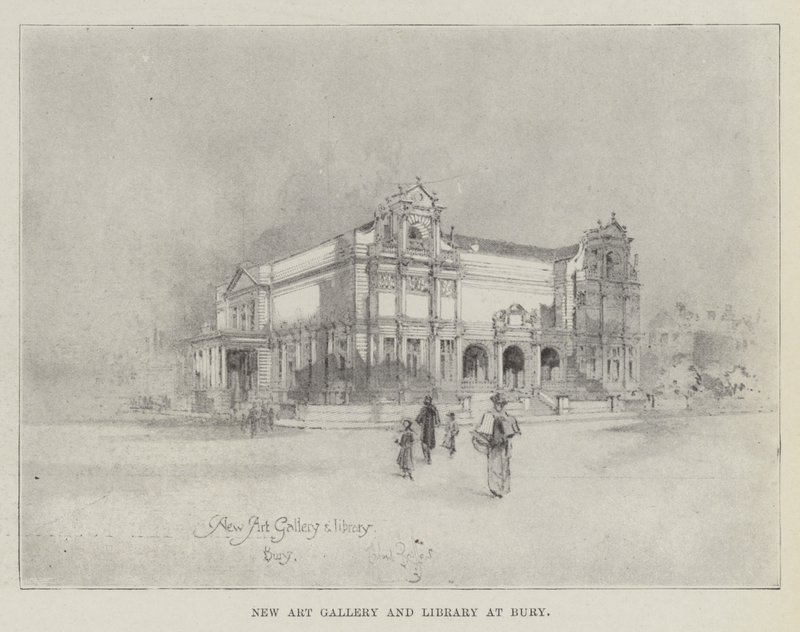 Nova galeria de arte e biblioteca em Bury de Herbert Railton