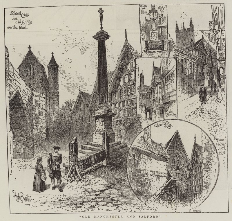 Manchester velho e Salford de Herbert Railton