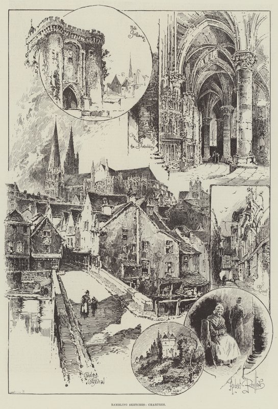 Esboços desconexos, Chartres de Herbert Railton