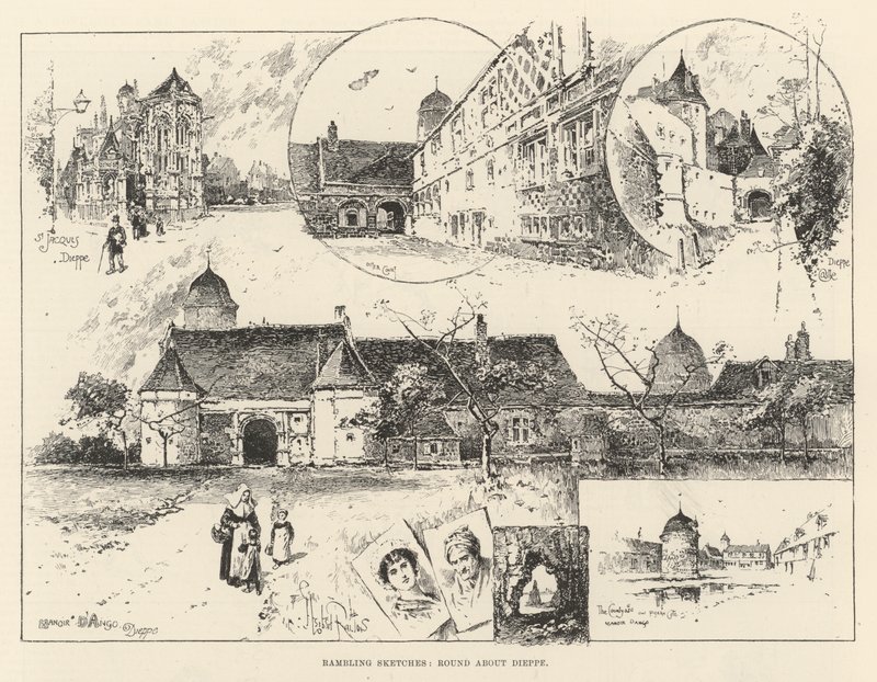 Rambling Sketches, sobre Dieppe de Herbert Railton