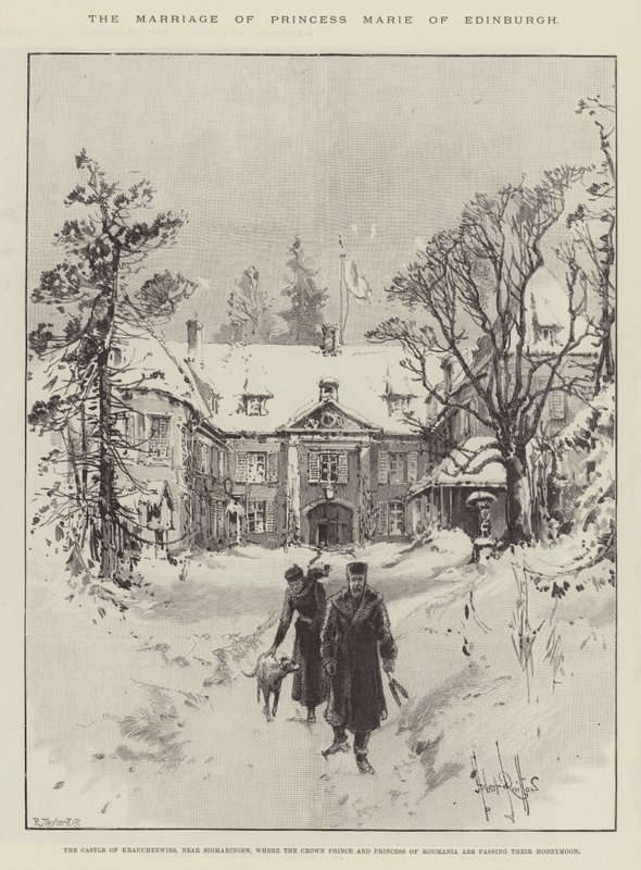 O casamento da princesa Marie de Edimburgo de Herbert Railton