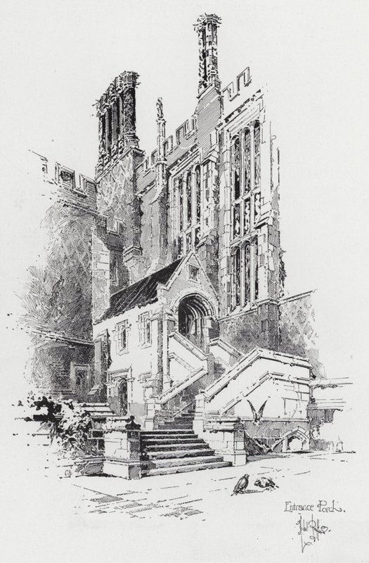 Pórtico de entrada (gravação) de Herbert (after) Railton