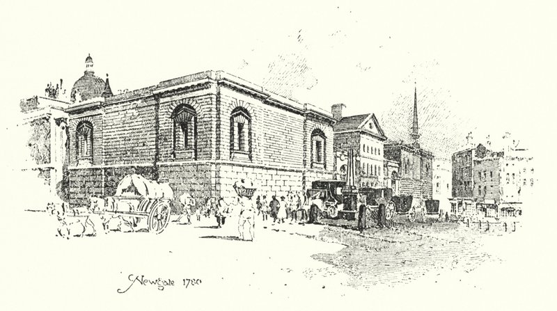 Newgate, Londres de Herbert (after) Railton