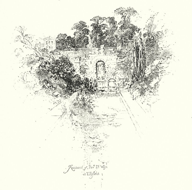 Residência do Reverendo Dr. Wise, em Ellsfield (litho) de Herbert (after) Railton