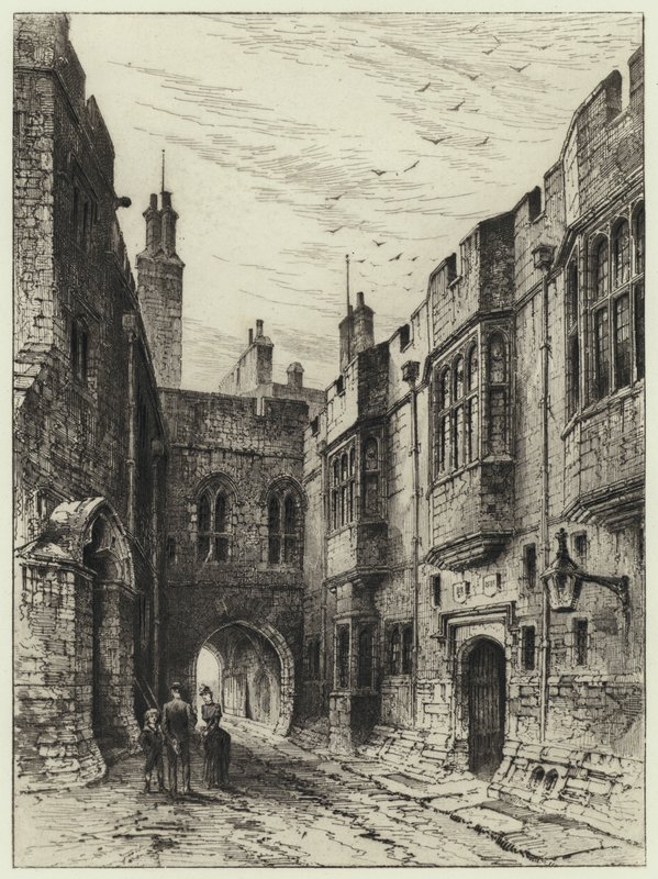 O Portal da Normandia (gravação) de Herbert (after) Railton